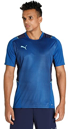 PUMA Herren, teamCUP Training Jersey T-shirt, Limoges-Peacoat-Blue Atoll, M