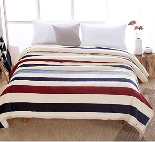 RONGJJ Pflegeleichte Weiche Flanelldecke Dicke Warme Decke Fale Samtdecke Coral Velvet Sheet Blank-Breathable Wrinkle