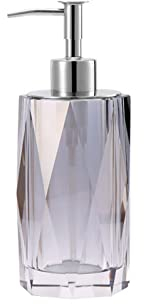 Dosificador Jabon Dispensador de jabón de loción de Cristal for baño/fregaderos de Cocina Saben RECENABLE Mano Soap/Lavavajillas Botella de jabón Accesorios de baño adecuados for la decoración del