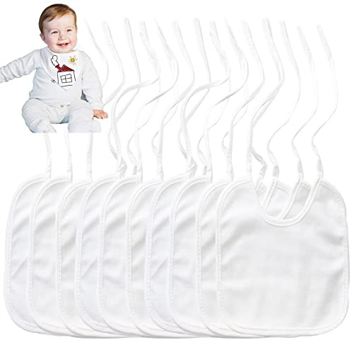 VIKY 10 baberos para pintar, pañuelo triangular para fiesta de bebé, impermeable, babero para bebé, regalo para bebé, niño o niña