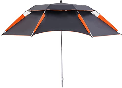 Sonnenschirm,Tragbare Sonnenschirm-Angelschirme, regenfest – dreiteilig zusammenklappbar – Schutz für Gartenschirme – Außen-Sonnenschutzdach für Terrasse/Strand/Hof/Camping, 360° drehbar, Markisen
