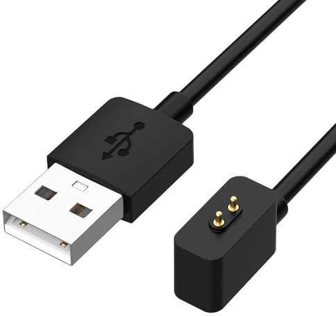 OcioDual Ladegerät Kompatibel mit Xiaomi Mi Band 9,8,8 Pro,8 Active, Redmi Watch 5,5 Active,5 Lite,4,3 Active, Smart Band 2, Magnetische Ladestation, Schwarz USB-Ladegerät, Smart Watch