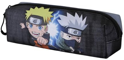 Naruto Kid-Trousse Carré Fan 2.2, Gris, 22 x 9 cm