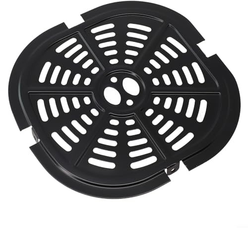 Air Fryer Grillschale, 21 x 20,5 x 0,6 cm, Luftfritteuse, Dampfpfanne, Crisper Platte, antihaftbeschichtet, Ersatz-Dampfgarer-Gestell für Küchenwerkzeug