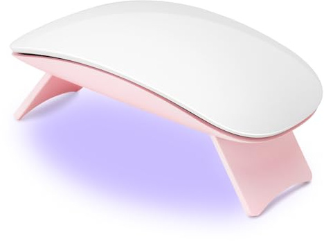 Mini UV-nagellampa för gellack: Madenia 6 W USB resa bärbar UV LED-nagellampa, mini nageltork med 60-tal timer, mini-nagellampa för gel nagellack för nybörjare