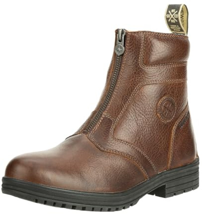 SUEDWIND FOOTWEAR Winter Reit-Stiefeletten Amaron FZ Wool WP Braun 37-43 | Leder-Reitschuhe mit Reißverschluss vorne, gefütterter Wolle & Waterproof-Membrane – Chelsea Boots für Freizeit & Reiten
