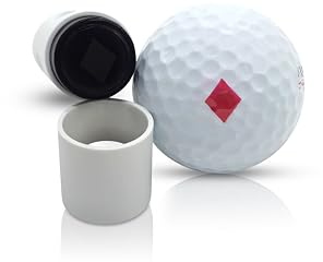 SWVL Sports - Marcatore per palline da golf con timbro a diamante, colore: Rosso