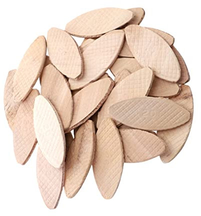 Housoutil 100pcs Wood Joining Biscuits for Tenon Machine, Precision Woodwork Biscuit Joiner Tool, Sturdy Connection Boards for Woodworking Joinery Equipment