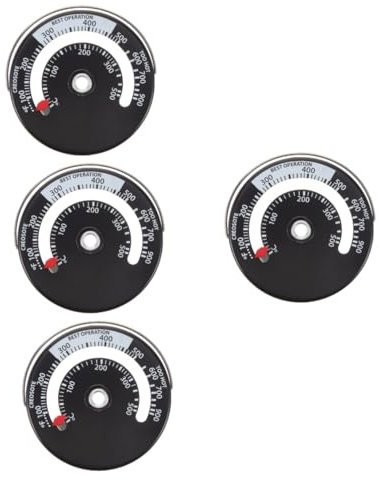 HANABASS 4pièces Thermomètre Hygromètre Mural Analogique Appareil De Mesure De Température Et Humidité Intérieur Affichage Pour Environnement Confortable Et Sain