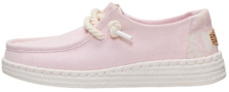 HEYDUDE Alpargata de hibisco sin cordones para mujer, plantilla de corcho, zapatos planos casuales ligeros listos para viajar, 41 EU