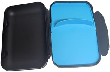 Tupperware to Go Lunchbox Clevere Pause 550ml mit Trennwand Eco+ Schule Brotdose mit Abteilung Lunchbox schwarz blau