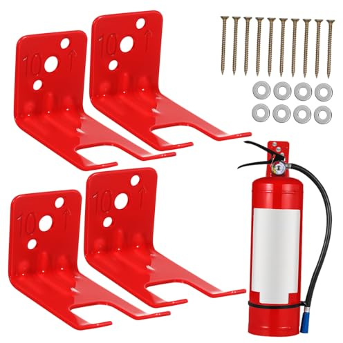 DECOMELODY Gancio Estintore Da Parete Supporto Per Estintore Kit Di Montaggio Per in Ferro Accessori Per Estintori Domestici