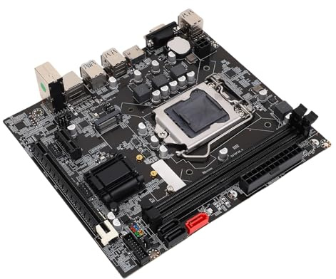 Yunir Scheda madre per computer, B75 LGA 1155, scheda madre da gioco per Core I3 I5 I7, E3 V2, Pentium, 2 x 8 GB DDR3 di memoria M.2 Nvme NGFF ATA3.0 PCI E