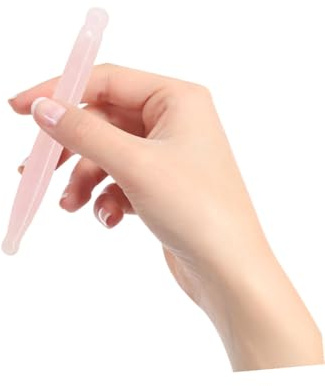 TOYANDONA Gua Sha Werkzeug aus Natürlicher Jade Massagestab für Augen Beine zur Blutstauentfernung