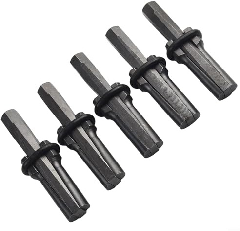 Set di separatori per pietra, 18 mm, per calcestruzzo, roccia, granito, marmo, 5 pezzi, scalpello per utensili manuali in acciaio legato al cromo vanadio ad alta durezza