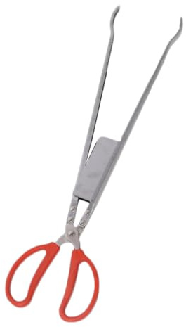 OSOLADY Pinza per Anguille in Acciaio Inox 52 Cm Clip Antiscivolo, Morsetto per Granchi e Aragoste, Accessorio da Cucina Pratico per Raccolta Frutti di Mare e Rifiuti