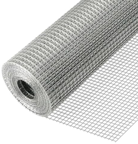 SUNNYNEST Chicken Wire Mesh Roll 0.9 * 6m 25mm Galvanised Welded Wire Mesh