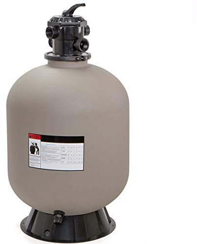 XtremepowerUS 24 Above Inground Swimming Pool Sand Filter System 7-Way Multi-Port Valve Pool Filter up to 29,400 Gallons with Stand
