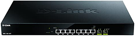 D-Link DMS-1100-10TP commutateur réseau Géré L2 Connexion Ethernet, supportant l'alimentation Via ce Port (PoE) 1U Noir