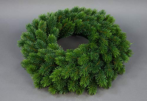 Edel Tannenkranz 42cm YF mit runden Kunststoffnadeln künstliche Tannenkränze Spritzguss 100% PE Kunststoff