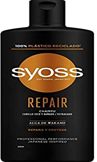 Syoss Intense Repair Deep Caring Champú 440ml, Champú Syoss para Cabello Seco y Dañado, Repara las Fibras Capilares en Todos los Niveles