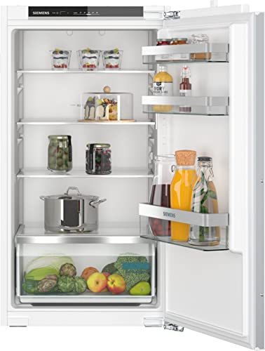 SIEMENS KI31R2FE0 iQ300 Einbau-Kühlschrank mit Flachscharnier, 102.5 x 56 cm, 165 L Kühlen, LED Beleuchtung für gleichmäßige Ausleuchtung, freshBox für Obst-Gemüse, superCooling schnellere Kühlung