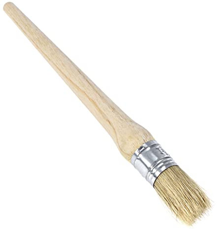 Pinceau Rond de Peinture Professionnel en Bois, 25mm, Large