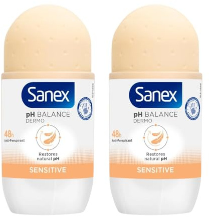 Roll On Dermo Sensitive Gentle Protection Compatible With Sanex Sensitive Roll On With 48 Hour Protection With Welari Thank You Card (2 Packs)