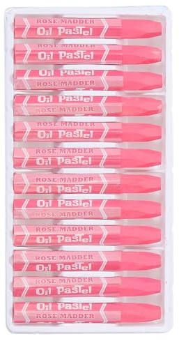 PATIKIL Rose Red Oil Pastels, 24 Stück weiche Ölkreiden, lebendige und cremige Pastellstifte, Kunstbedarf für Kunstmalerei Zeichnen Mischen Graffiti für Künstler Anfänger