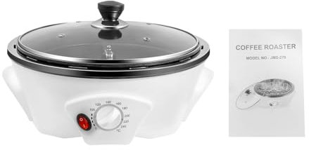 CCAUUB 1200W Elektrische Kaffeebohnen Röster Maschine 1.5KG Haushalt Edelstahl Elektrischer Rotations-Kaffeeröster Bohnenröster Home Rösten Backmaschine Coffee Roaster Beans Röstmaschine