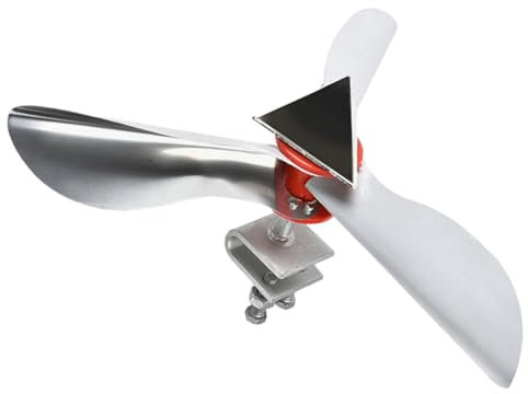 MOBUTOFU Éloignez Les Oiseaux Ventilateur Anti-Oiseaux Métal Inoxydable Dispositif Décoratif Et Fonctionnel pour Jardin Et Extérieur Éloigne Pigeons Grâce à Design Réfléchissant Et