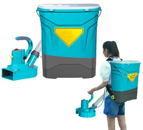 Spandiconcime senza fili, spandiconcime elettrico for sale grosso a zaino da 25 kg con batteria da 20 A, larghezza di spargimento regolabile, portata variabile, for semi, mangimi e fertilizzanti