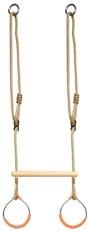 Anillas para Juego De,Juego De s para Jardín con Anillas De Metal - Equipo de Juegos de Escalada y Equilibrio para Parque Infantil en Interiores, Marcos de Puertas y Árboles