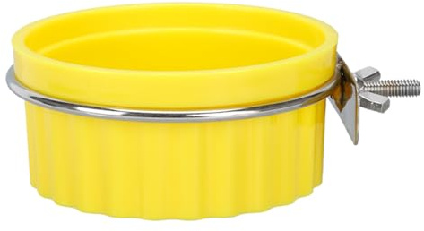 MLWSKERTY Bols d'alimentation pour Oiseaux Bol De Nourriture Perroquets Cage avec Supports De Pinces Cages À Mangeoires 'Eau Calopsittes Tourtereaux Bols 'Alimentation