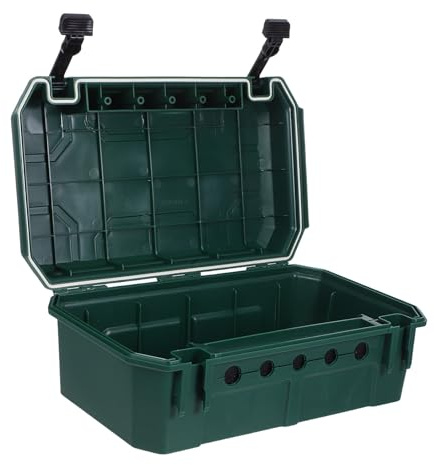 Generic Outdoor Electrical Junction Box Weatherproof Safety Wiring Enclosure with Large Capacity Green Protective Housing for Cable Connection Timer Pool Pump Holiday Light Decorations