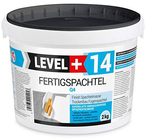 2 kg Fertigspachtel Spachtelmasse Glättspachtel Fugenspachtel reinweiss Weiß RM14