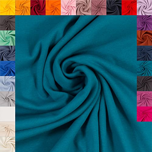 Swafing Heike Bündchenstoff Schlauchware - Elastischer Stoff (Petrol, 0,5m) - 27