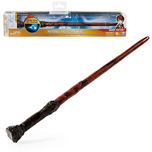 Wizarding World Harry Potter - Leuchtzauberstab von Harry Potter mit Patronus-Projektion, ca. 33 cm , Spielzeug für Kinder ab 6 Jahren, Fanartikel