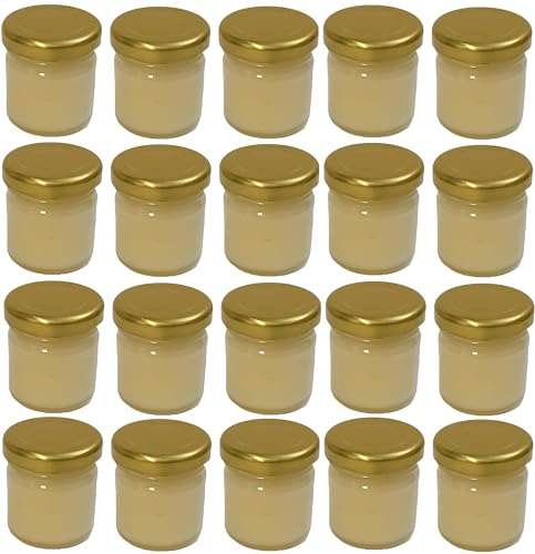 Miel Bio de Normandie, Délicieusement crémeux et récolté à froid, lot de 20 pots de 50g | origine France | certifié BIOLOGIQUE | Naturel | Non chauffé | Non Pasteurisé | La Mare aux Abeilles.