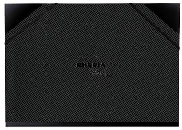 RHODIA TOUCH 116190C - Pochette à dessin - 32 x 45 cm - 3 rabats - fermeture par élastique - toile sérigraphiée - Carton à dessin