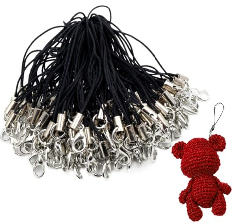 50 Pièces Téléphone Portable Cordon Collier Cordon avec dragonne Avec Fermoir Téléphone Clé Attache Cordon pour clé USB Lecteurs MP3 MP4 Localisateur de Clés et Badge pour Carte D'identité
