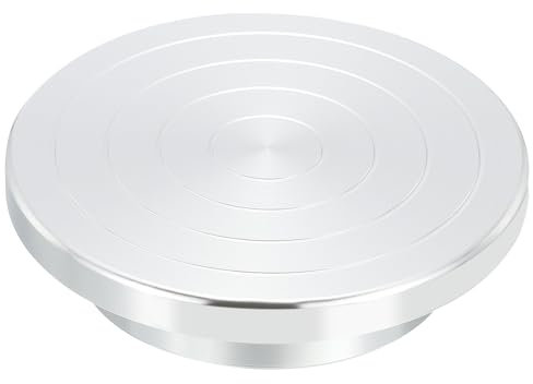 PATIKIL Plato Giratorio para Modelar, 6 Pulgadas de Diámetro, Mesa Giratoria de Arcilla para Decoración de Tartas, Pintura en Spray, Proyectos de Manualidades