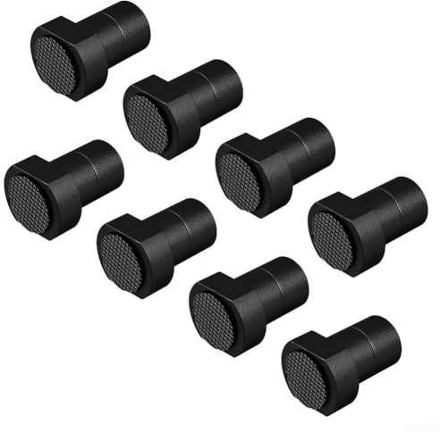 Alanmoship Bankhaken aus Aluminiumlegierung, 19/20 mm, Hundebankstopper, Hundeklemmen für Holzbearbeitungstische, Werkbank, Werkzeug, Hobelbank, Zubehör (19 mm schwarz), 8 Stück