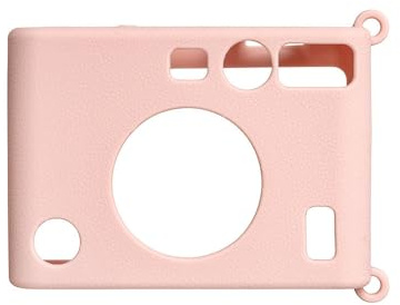 Silikon-Schutzhülle, geeignet für Instax Mini EVO Kamera-Schutzhülle, schlicht, einfarbig, staubdicht und schmutzabweisend, Schutzhülle, rose, Uni