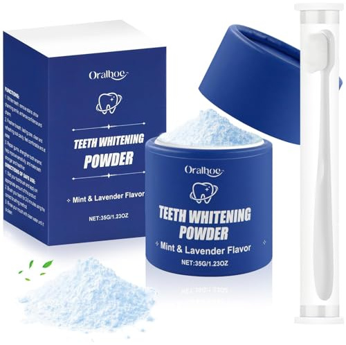 Poudre Blanchissante Dents,Poudre Minérale pour Dents,Avec 1 Pcs Brosse à dentsm,Minérale pour Dent,Teeth Whitening Powder,Efficace pour Renforcer les Dent et Gencives