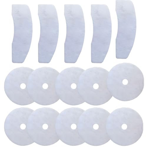 Tumble Dryer Filter Replacement Kit - 15 Pcs Universal Cloth Exhaust & Air Intake Filters Compatible with Bush DHB7VTDW/DHB7VTDB/TD3CNBW Models | Efficient Lint Removal, Extends Dryer Life