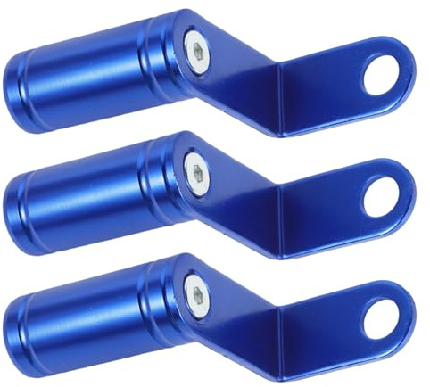 CLISPEED 3 Stück-pack Aluminium Motorrad Rückspiegel Halterungsverlängerung für Roller und Motorrad mit Vibrationsdämpfung und Verbesserter Sicht