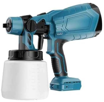 Pistola per verniciatura, Pistola a spruzzo for vernice HVLP al litio senza fili, spruzzatore airless ad alta pressione Makita for vernice al lattice e a olio, Verniciatura liscia