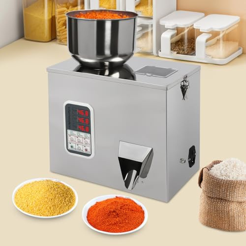 Jiabailie Powder Filling Machine,1-100g Powder Packing Machine,Bottle Bag Automatic Powder Filler Particle Dispenser,Particle Weighing Automatic Filler for Tea Seeds Grains Flour Beans Glitter 110V