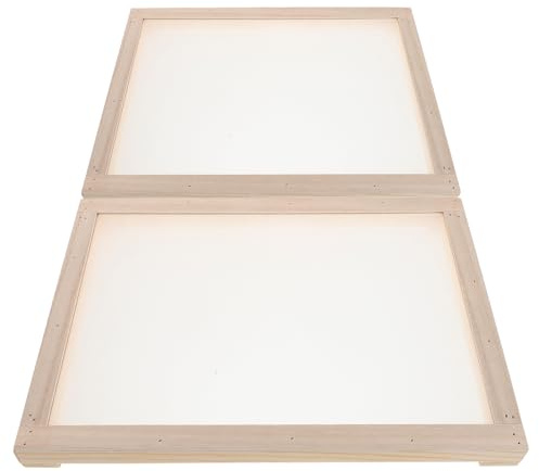 TOVINANNA Supporto Essiccatore Erbe Aromatiche Impilabile 2 Livelli in Legno con Rete Ventilata per Essiccazione Foglie Tè e Piante Medicinali, Scaffale per Essiccazione da Cucina e